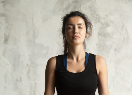 portrait,of,young,attractive,yogi,woman,with,her,eyes,closed