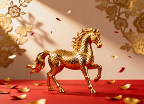 golden,fire,horse,statue,on,red,background,,luxury,chinese golden,fire,horse,statue,on,red,background,,luxury,chinese